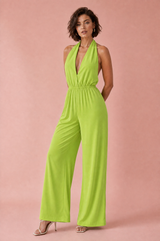 Halterneck-Jumpsuit mit freiem Rücken