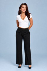 Crop Top mit gekreuztem V-Ausschnitt