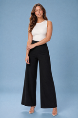 Weite High-Waist Hose