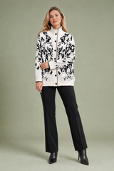 Jacquard-Gilet mit Stehkragen