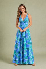 Langes Kleid mit freiem Rücken