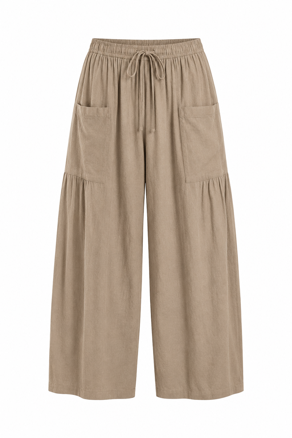 Pantalon large taille haute plissé | Lounelle Paris