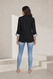 Blazer ajusté manches trois-quarts | Lounelle Paris