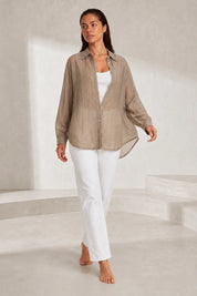 Chemise ample à lignes scintillantes | Lounelle Paris