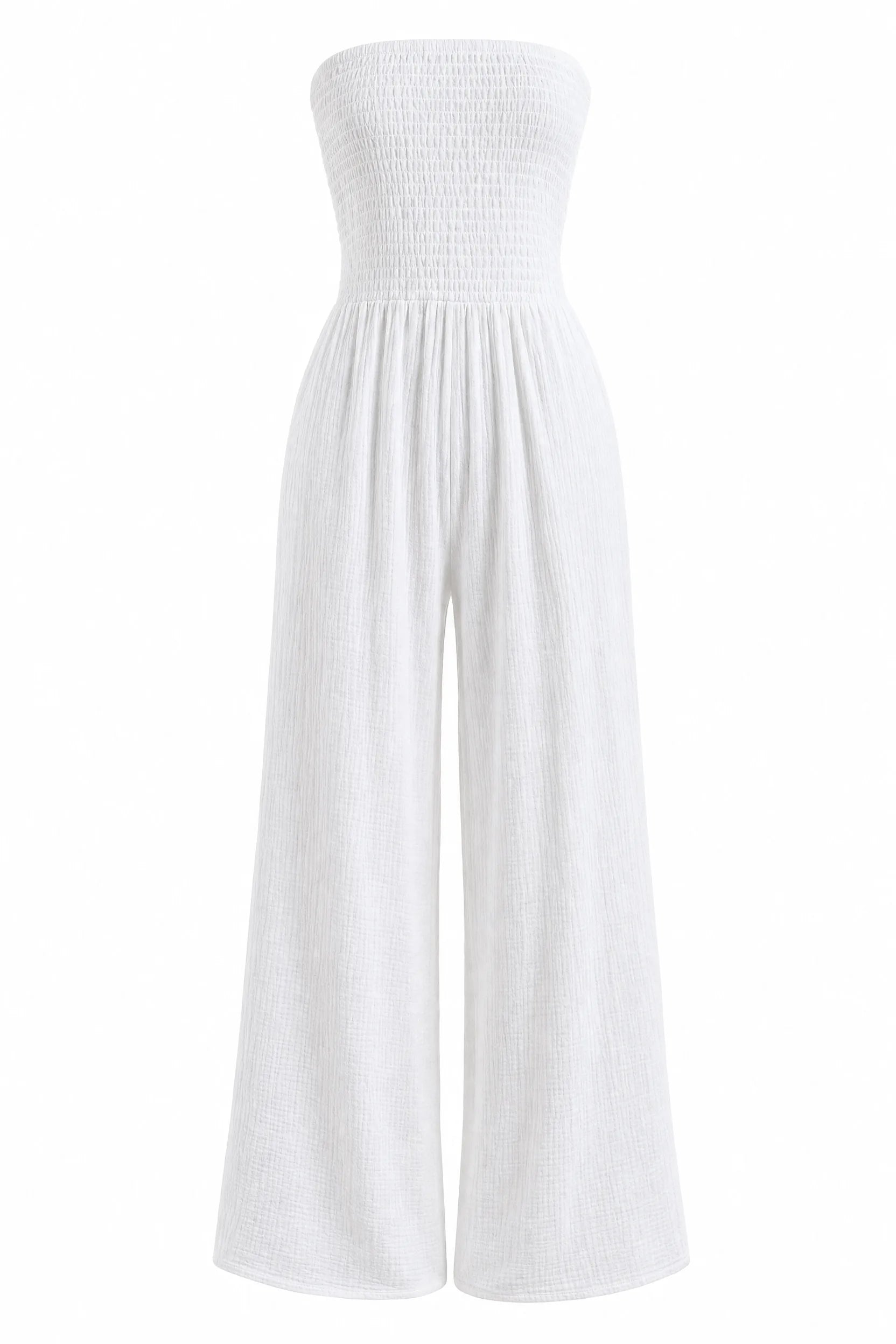 Combinaison bandeau jambes larges | Lounelle Paris