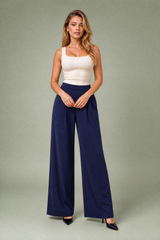 Weite High-Waist Hose