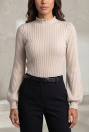 Body col volanté manches ballon | Lounelle Paris