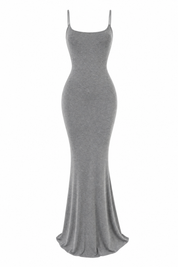 Robe longue moulante à fines bretelles | Lounelle Paris