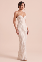 Spitzen-Bustierkleid mit Schnürung am Rücken