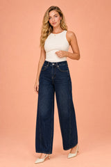 Weite Mid-Rise Jeans