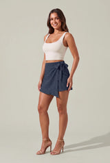 Wickel-Jupeshort mit hoher Taille