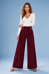 Weite High-Waist Hose