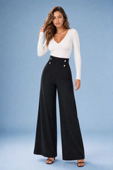 Weite High-Waist Hose