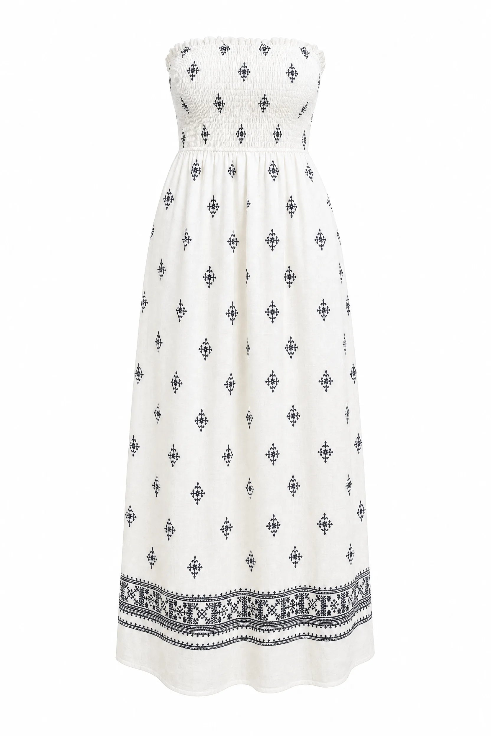 Robe longue blanche bandeau dos nu | Lounelle Paris