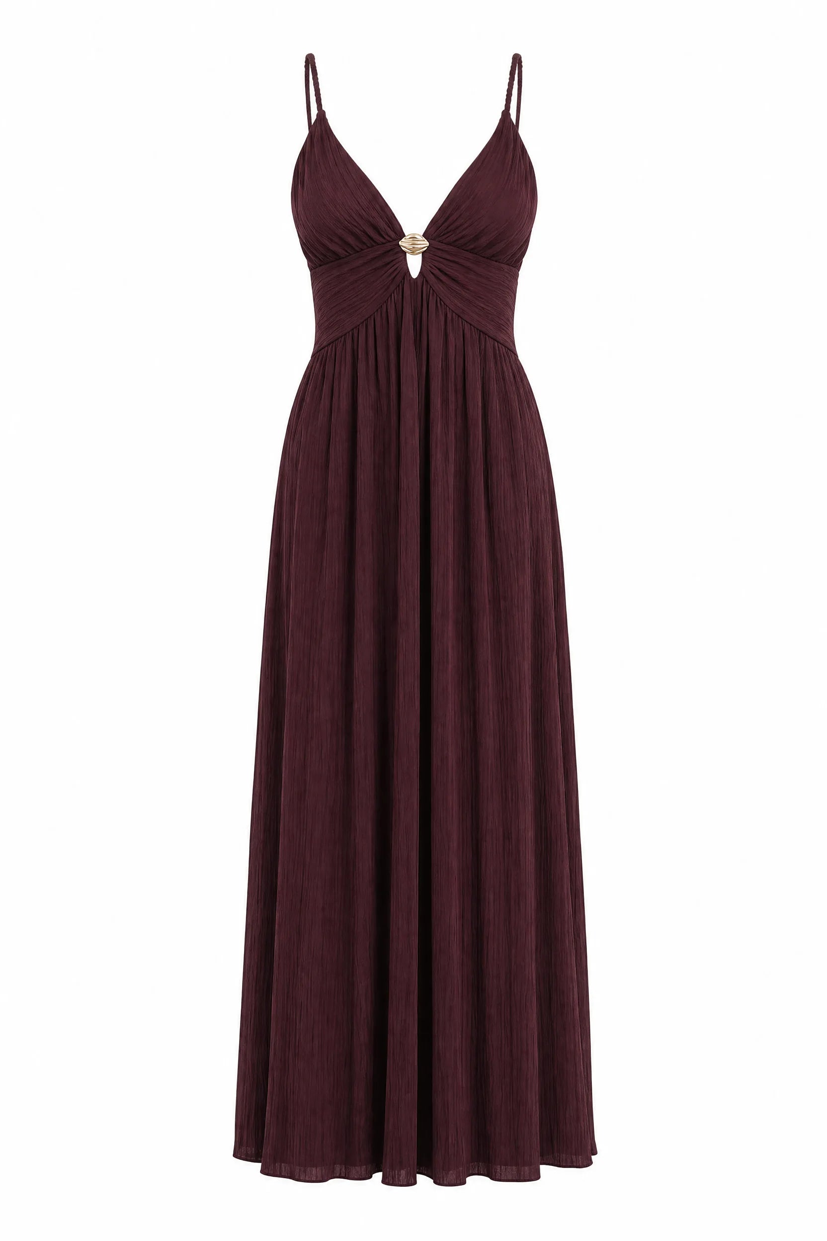 Robe longue bordeaux dos nu | Lounelle Paris