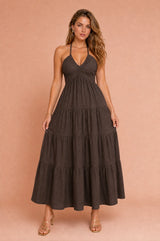 Halfterkleid mit freiem Rücken