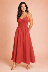 Smock-Kleid mit freiem Rücken