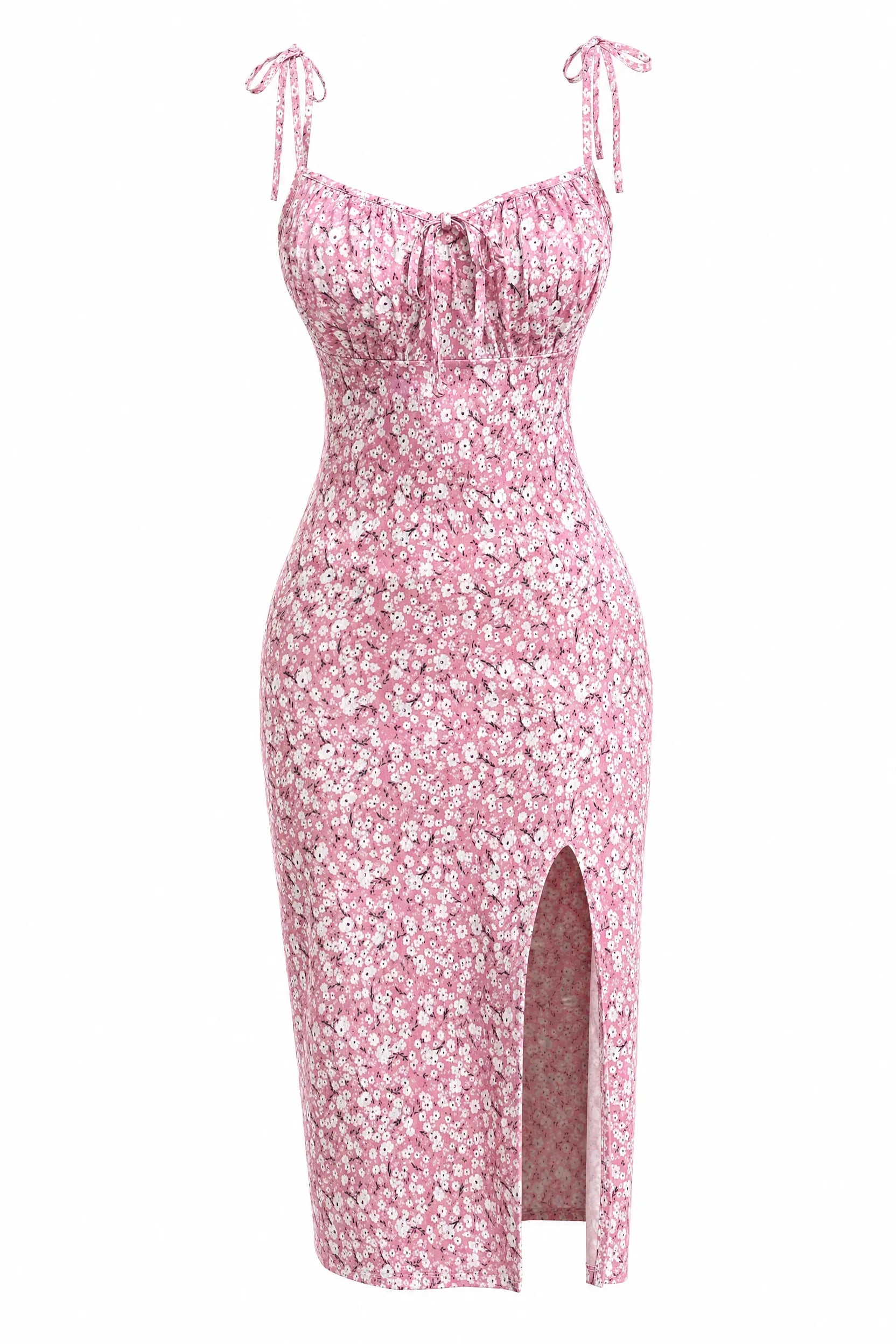 Robe midi florale à fente | Lounelle Paris