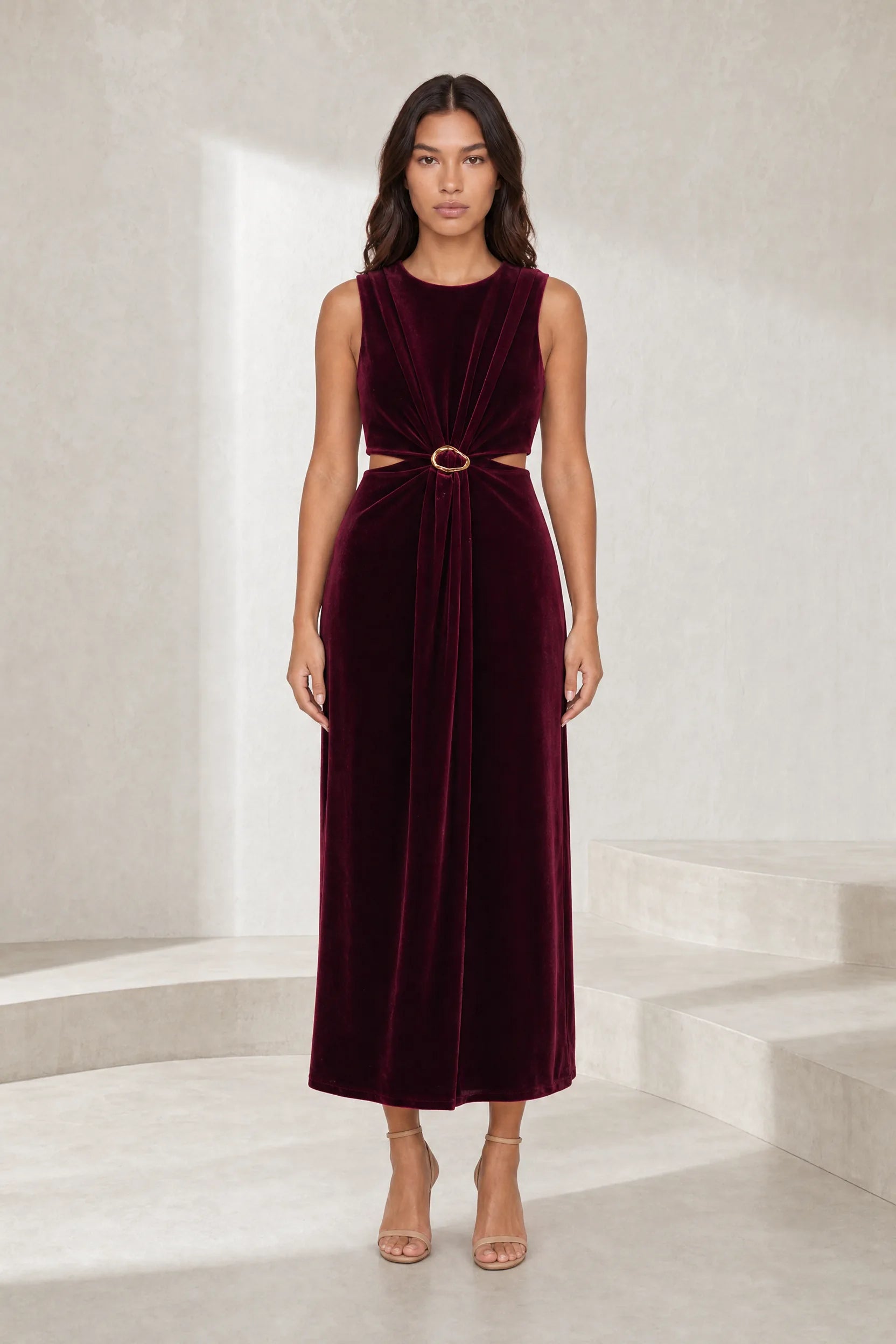 Robe velours sans manches | Lounelle Paris