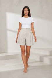 Short taille haute coupe ample | Lounelle Paris