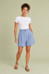 High-Waist-Shorts mit weiter Passform