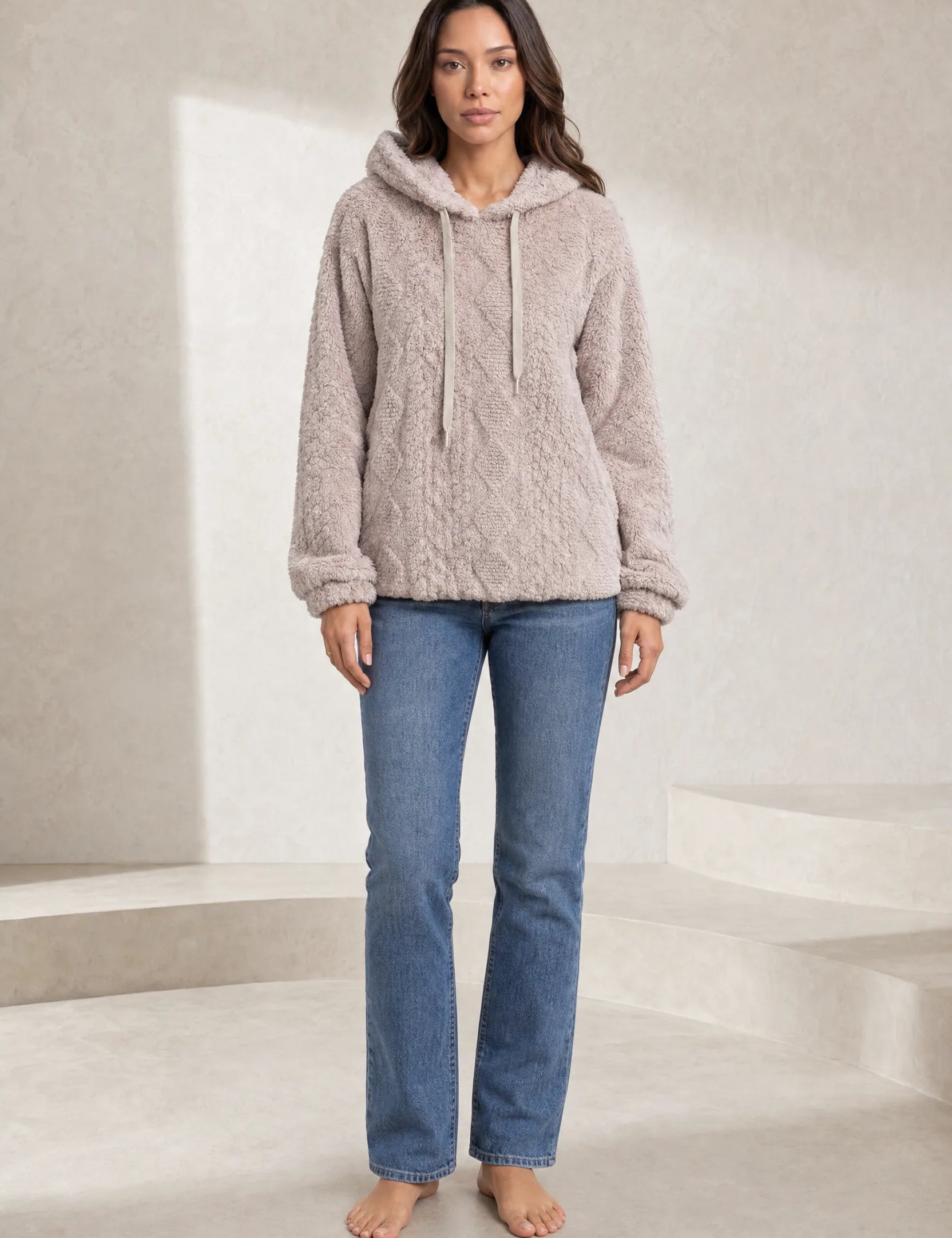 Sweat à capuche ample pelucheux | Lounelle Paris