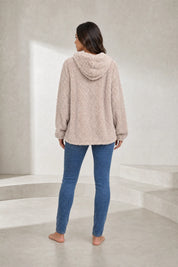 Sweat à capuche ample pelucheux | Lounelle Paris