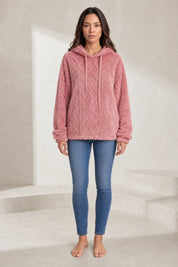Sweat à capuche ample pelucheux | Lounelle Paris