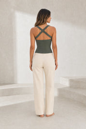 Top encolure carrée dos croisé | Lounelle Paris