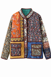Veste matelassée patchwork coupe ample | Lounelle Paris